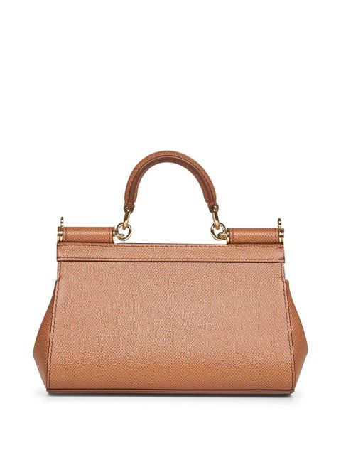 Dolce & Gabbana dauphine calf leather top handle bag - Brown - zdjęcie produktu nr 2
