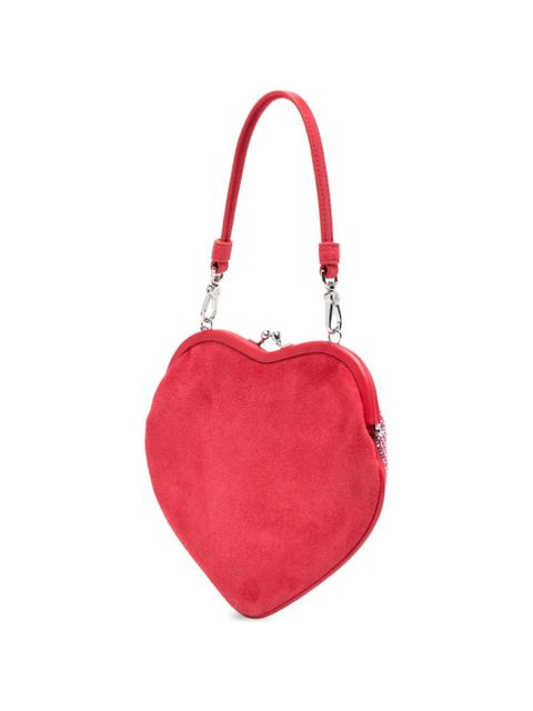 Vivienne Westwood Belle heart-frame hotfix tote bag - Red