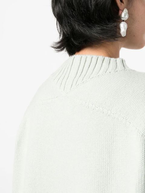 Jil Sander fine knit cotton-cashmere jumper - Green