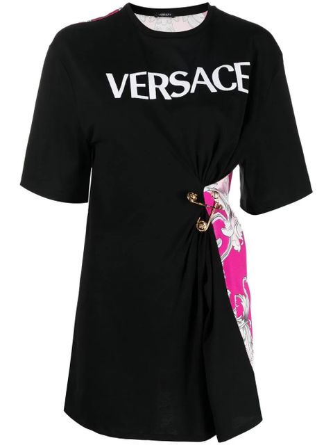Versace Safety Pin Baroque-print T-shirt - Black - zdjęcie produktu nr 1