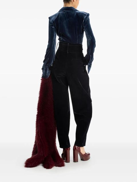 ROTATE BIRGER CHRISTENSEN belted tapered trousers - Black