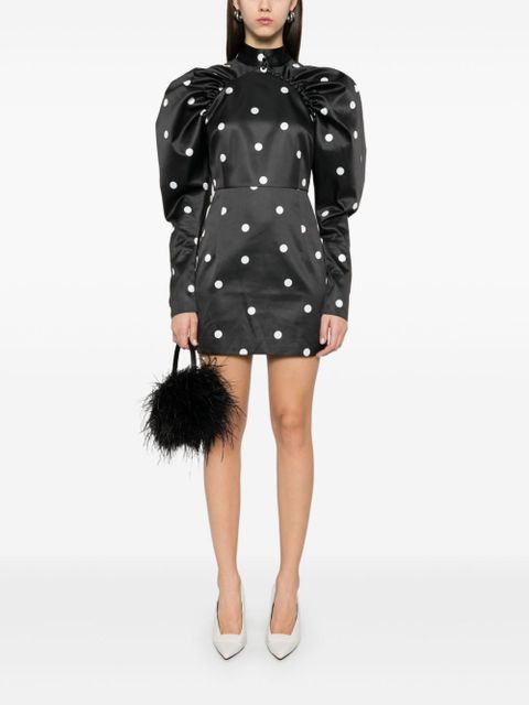 ROTATE BIRGER CHRISTENSEN satin mini dress - Black