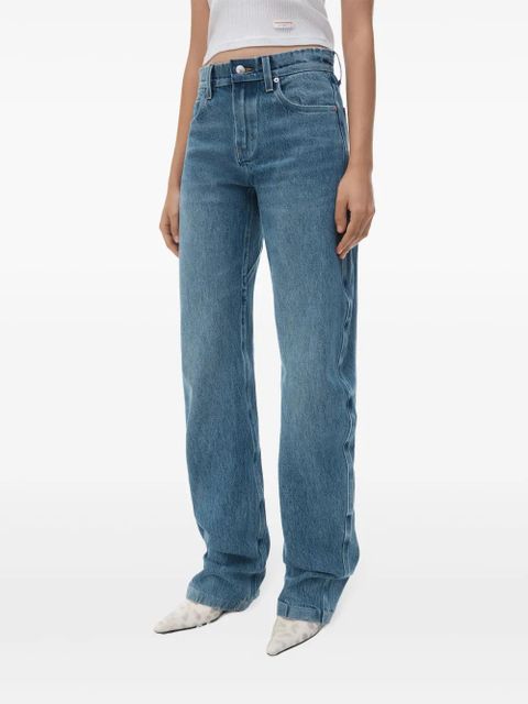 Alexander Wang low-rise cotton jeans - Blue