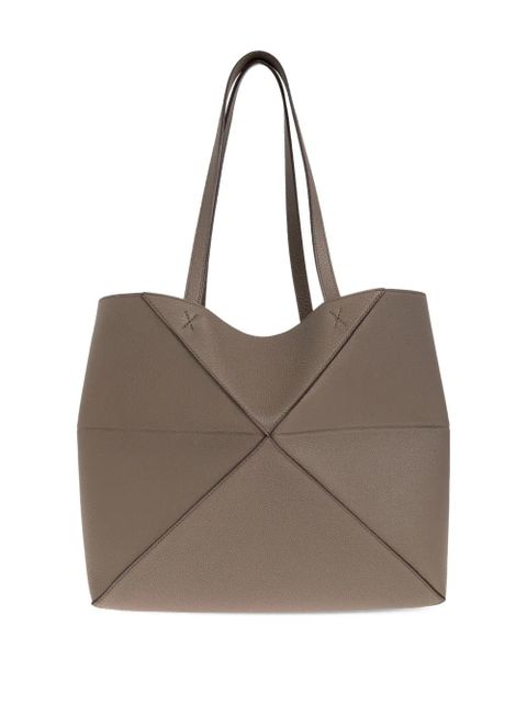 LOEWE medium Puzzle Fold tote bag - Brown
