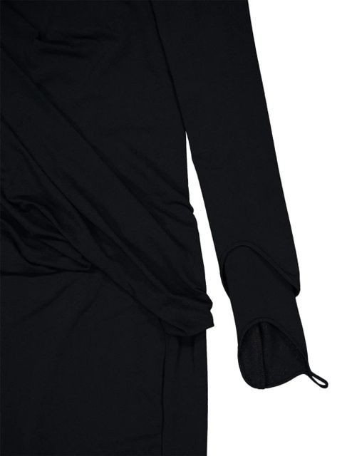 Givenchy asymmetric midi dress - Black