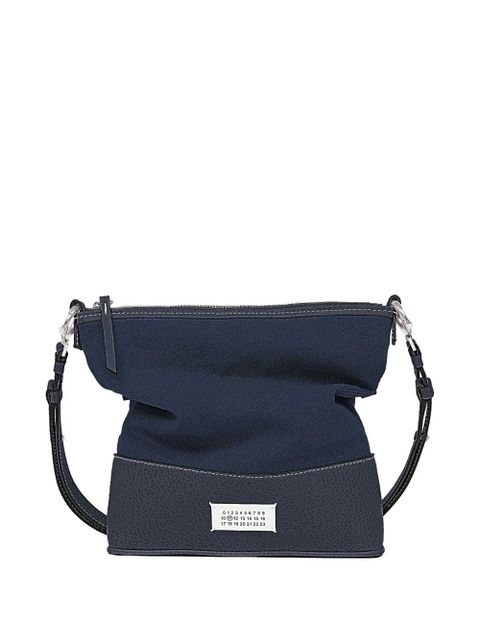 Maison Margiela top-zip leather shoulder bag - Blue