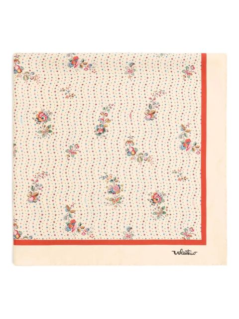 Valentino Garavani Papier Floreal silk scarf - Neutrals