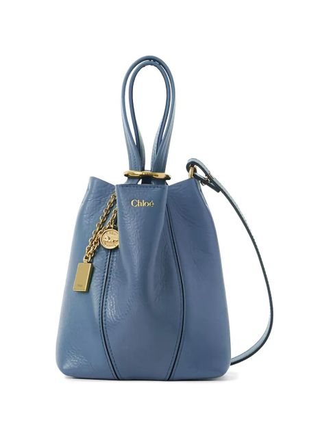 Chloé small Spin leather tote bag - Blue