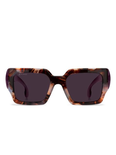 ETRO tortoiseshell square-frame sunglasses - Brown - zdjęcie produktu nr 1