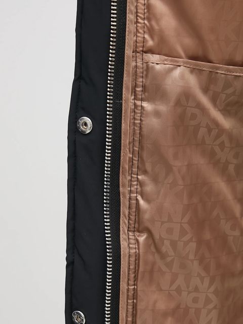 Dkny kurtka damska kolor czarny zimowa oversize D2G4A179