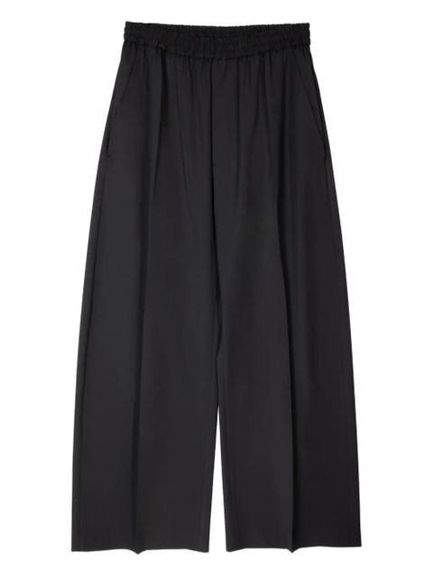MM6 Maison Margiela elasticated-waistband trousers - Black - zdjęcie produktu nr 1
