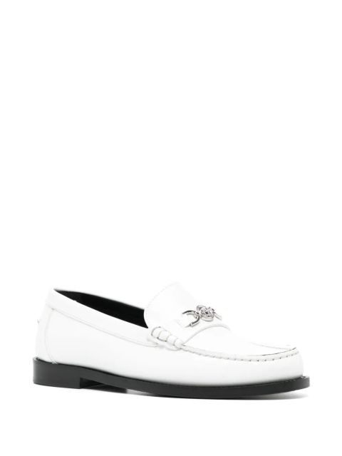 Versace Medusa '95 leather loafers - White