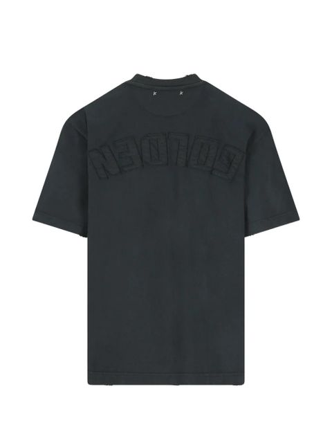 Golden Goose embroidered cotton T-shirt - Black - zdjęcie produktu nr 2