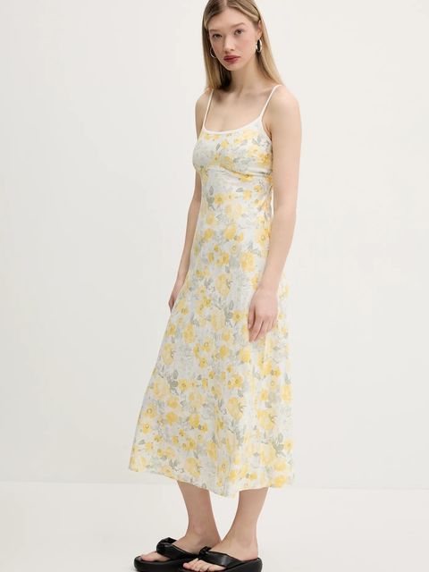 Hollister Co. sukienka lniana - zdjęcie produktu nr 1