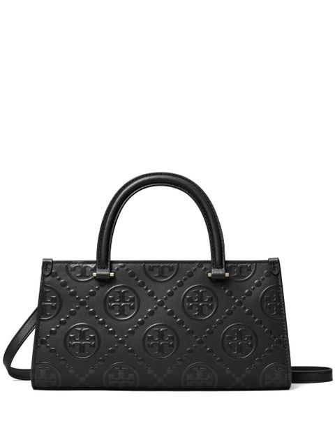 Tory Burch small T Monogram tote bag - Black - zdjęcie produktu nr 1