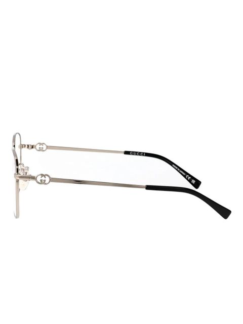 Gucci Eyewear square-frame glasses - Silver