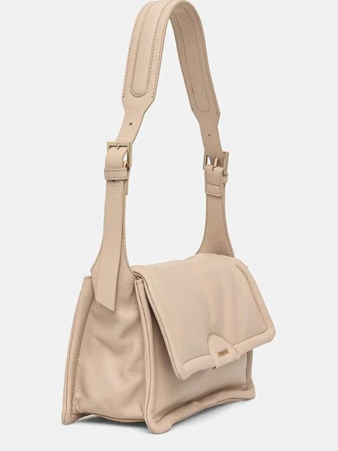 Guess torebka skórzana EVA kolor beżowy HWSTPF L5116