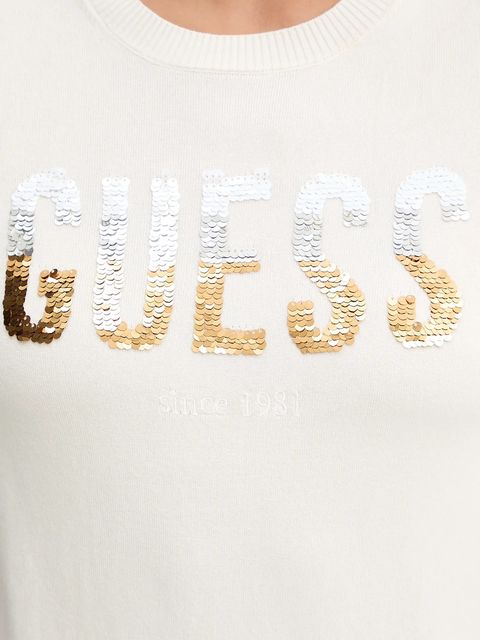 Guess t-shirt LAYLA damski kolor beżowy W5YR25 Z2NQ2