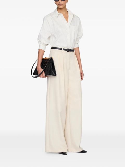 ANINE BING Essie pinstripe-pattern shirt - Neutrals - zdjęcie produktu nr 2