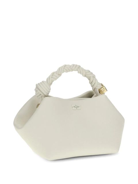 GANNI small Bou grained tote bag - Neutrals
