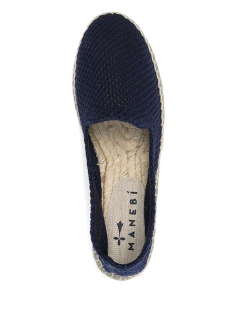 Manebi crochet espadrilles - Blue