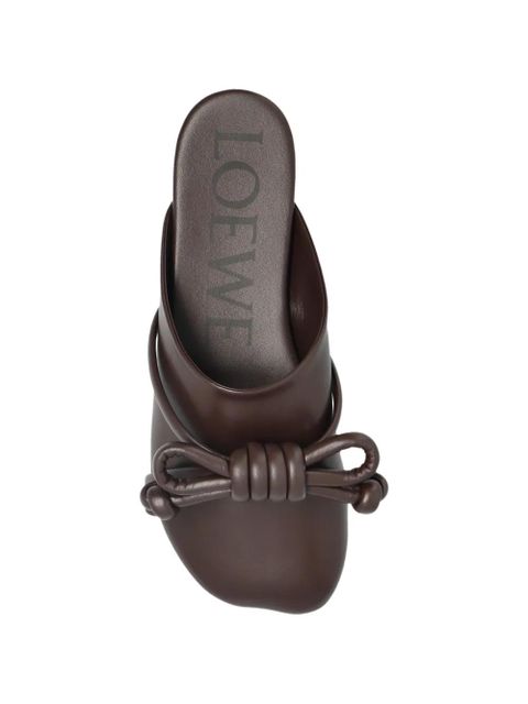 LOEWE Flamengo knot mule - Brown