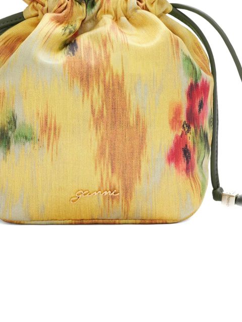 GANNI floral bucket bag - Yellow