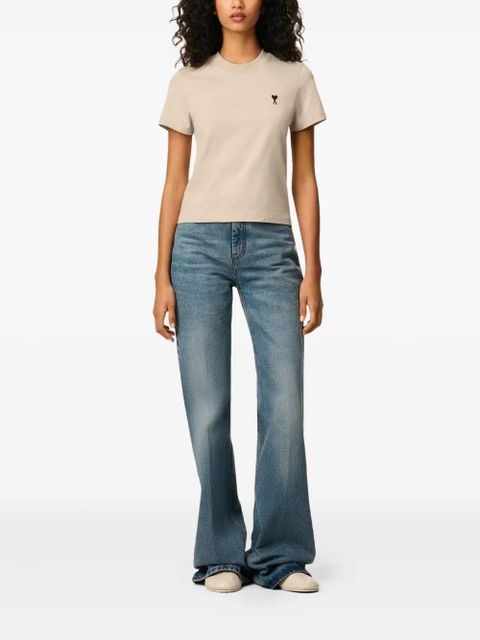 AMI Paris Ami De Coeur T-shirt - Neutrals - zdjęcie produktu nr 2