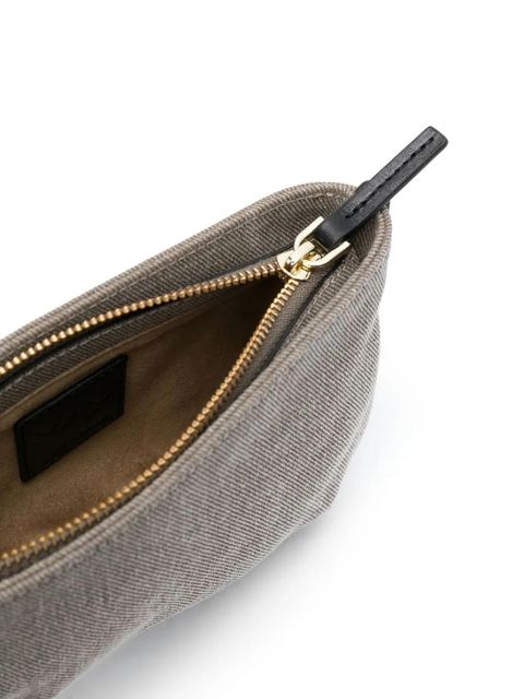 Manu Atelier Curve leather shoulder bag - Grey