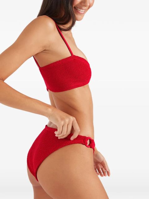 Hunza G Misty hoop-detail bikini set - Red
