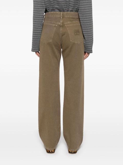 Miu Miu straight-leg jeans - Brown