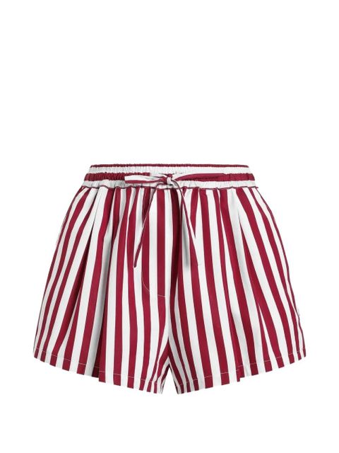 Dolce & Gabbana striped drawstring-waistband shorts - Red - zdjęcie produktu nr 1