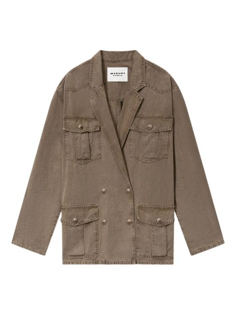 MARANT ÉTOILE Nevala double-breasted blazer - Brown - zdjęcie produktu nr 1