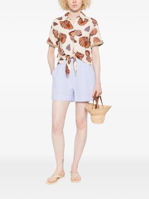 MC2 Saint Barth Amani striped shorts - Blue - zdjęcie produktu nr 2