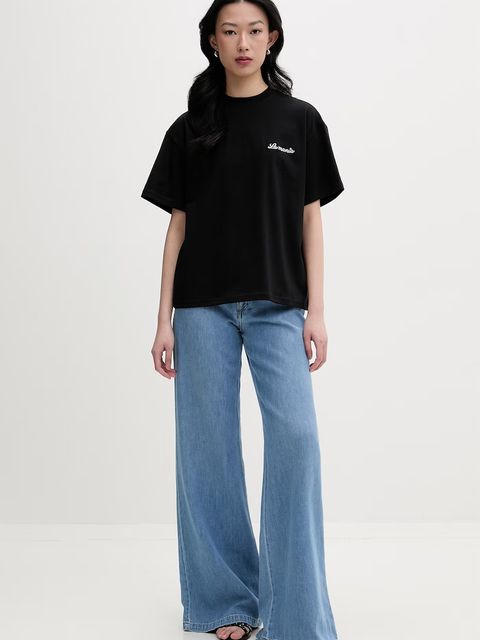 La Mania t-shirt oversize damski bawełniany CARENA - zdjęcie produktu nr 1