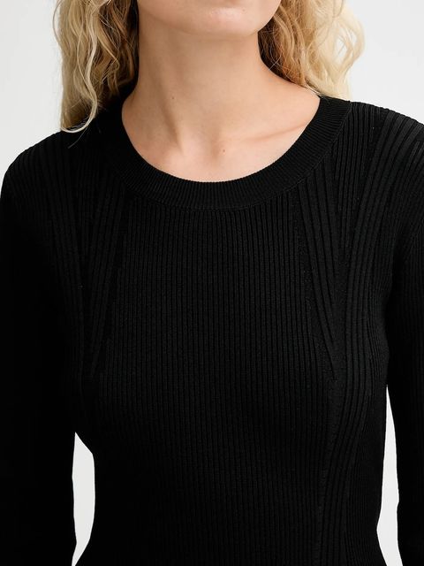 Sessun sukienka kolor czarny maxi dopasowana 25105018