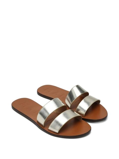 Manebi platinum-strap sandals - Silver - zdjęcie produktu nr 1