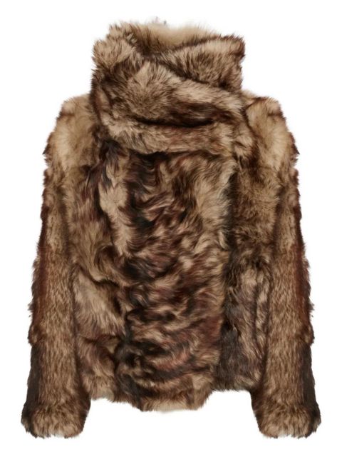 Yves Salomon shearling jacket - Brown - zdjęcie produktu nr 1