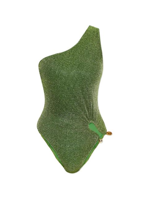 Oséree one-shoulder cut-out swimsuit - Green - zdjęcie produktu nr 1