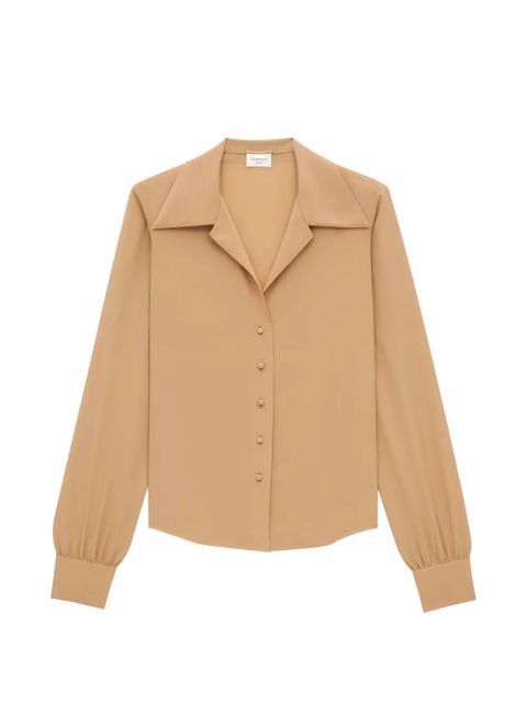 Saint Laurent classic-collar blouse - Neutrals - zdjęcie produktu nr 1