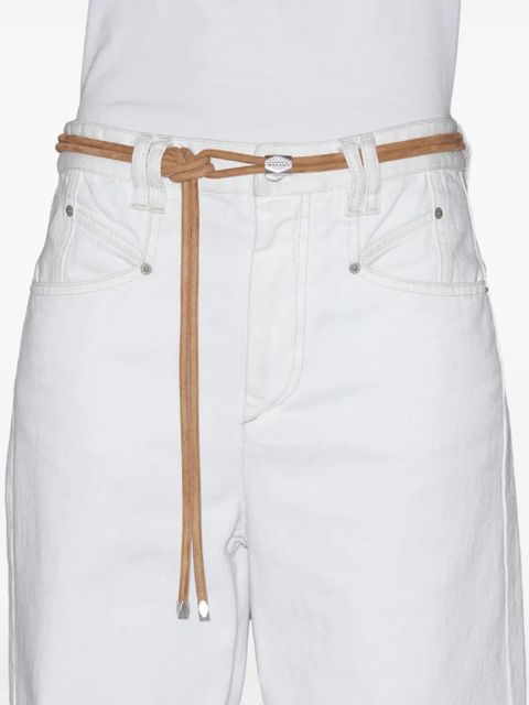 ISABEL MARANT Silvia leather belt - Brown