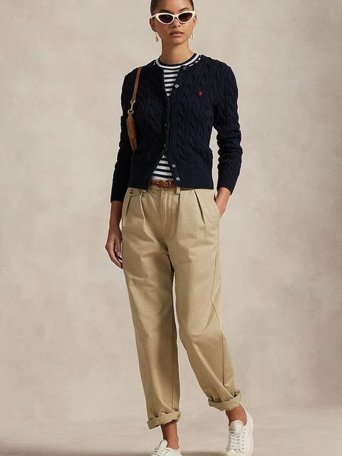 Polo Ralph Lauren kardigan bawełniany kolor granatowy 211891643