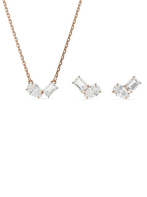 Swarovski Mesmera pear-cut emerald-cut necklace set - White - zdjęcie produktu nr 2