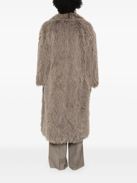 Eleh faux-fur coat - Brown