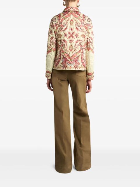 ETRO paisley quilted jacket - Pink