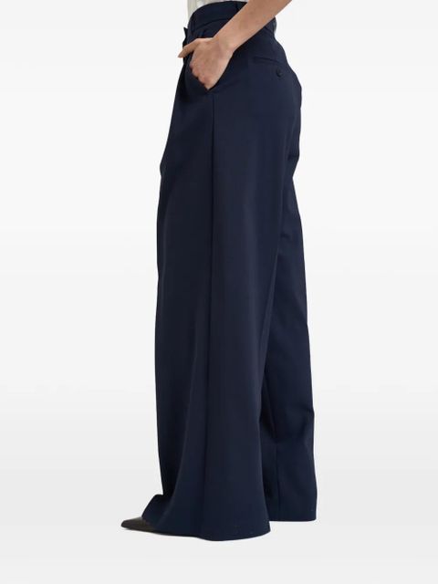 Weekend Max Mara high-rise wide-leg trousers - Blue - zdjęcie produktu nr 2