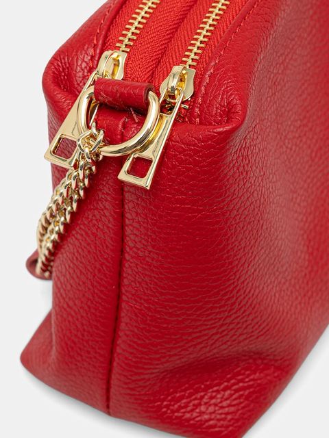 Answear.LAB torebka skórzana kolor czerwony