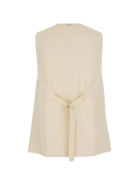 TWINSET buttoned V-neck gilet - Neutrals - zdjęcie produktu nr 2