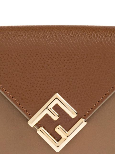 FENDI logo-plaque wallet - Brown