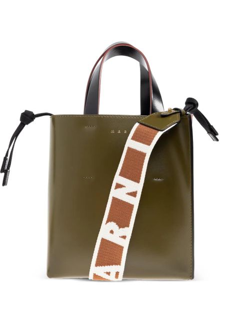 Marni mini Museo colourblock tote bag - Green - zdjęcie produktu nr 1